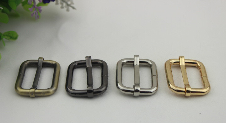 Hot sales hanging brush anti brass color 26 mm iron adjust square ring adjustable buckle for bags