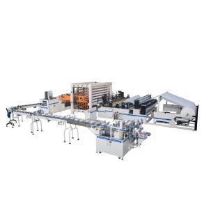 Buy cheap Adjustable Kitchen Towel Lamination Rewinding Machine 3500mm Roll product