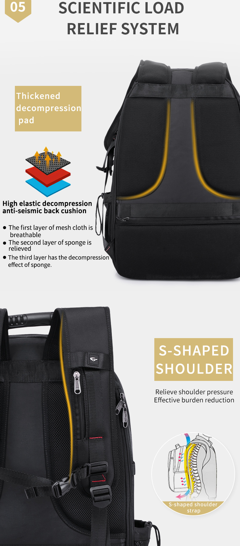 Super Large 80L High Capacity Outdoor Tactical Backpack Travel Expandable