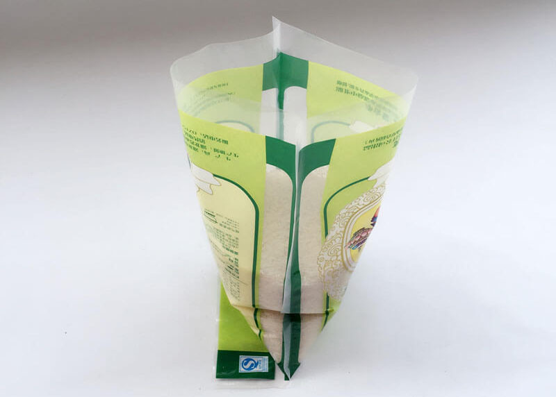 Nylon PE 5kg Rice Packaging Plastic Bags , Heavy Duty Zipper Packaging Bags