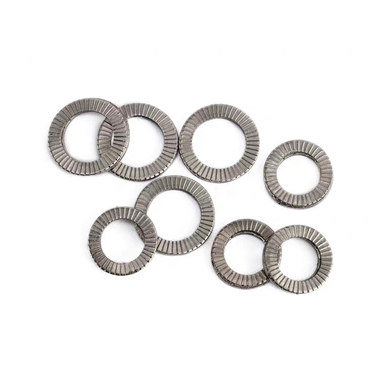 Anti Loosing and Secure Fastening with 65Mn Double Fold Self Locking Washer DIN25201