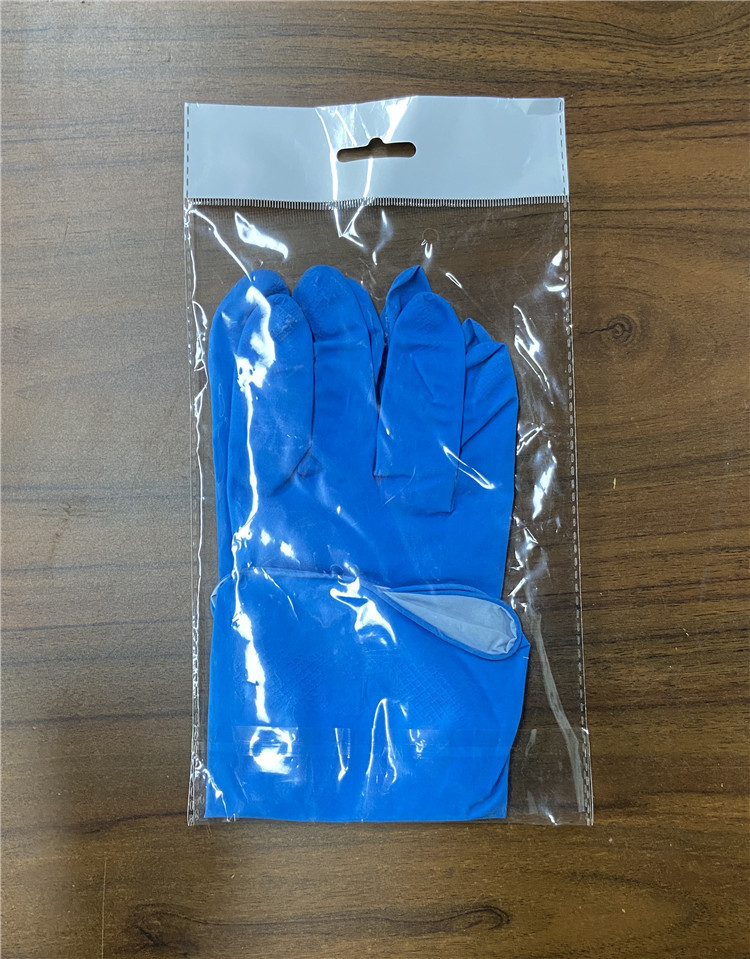 M 70g Blue Color Tensile Kitchen Cleaning Gloves For Table