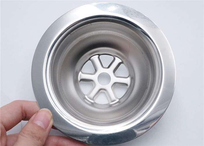 Kitchen Sink Drain Strainer Stainless Steel , Waterproof Sink Plug Strainer