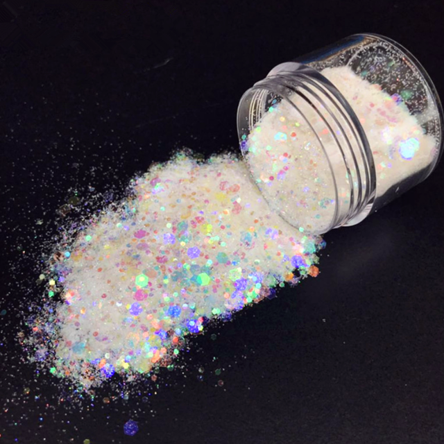 OEM/ODM Yes.We Provide OEM Chameleon Chunky Polyester Nail Body Chunky Mix Chameleon Sequins Glitter