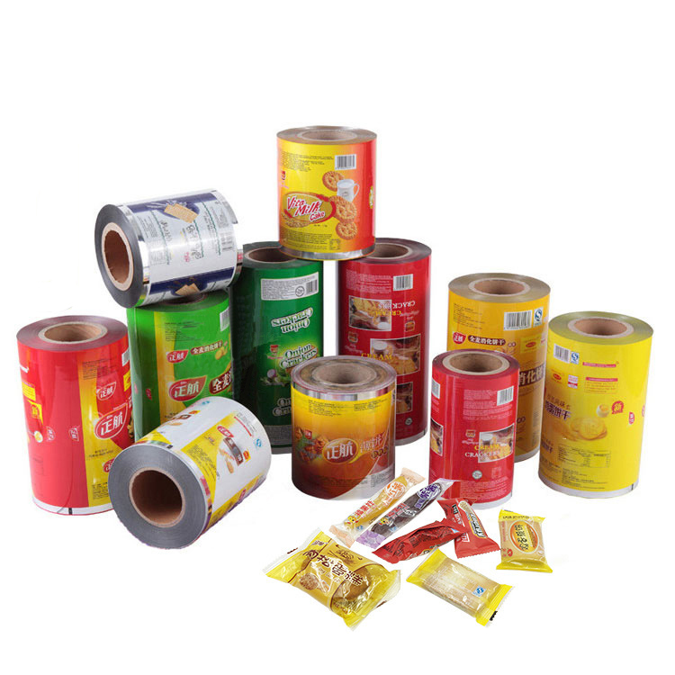 Aluminum Foil Food Packaging Bag Film/plastic Printed Laminated Packing Film Roll For Sauce