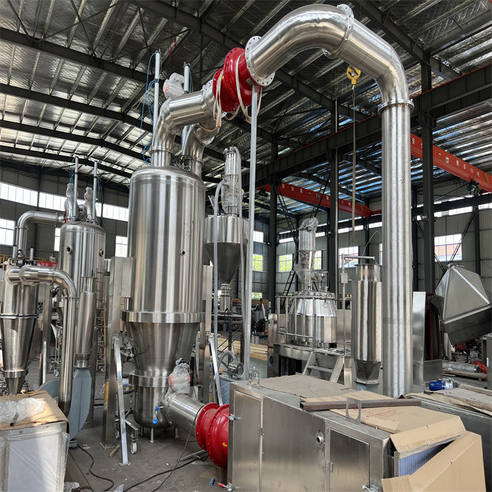 170 Kg/h Steam Consumption Fluidized Bed Dryer 99% Yield Customizable Design