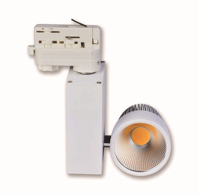 high quality 50w led cob track light rail light AC85-265V led COB light source white/black color 500