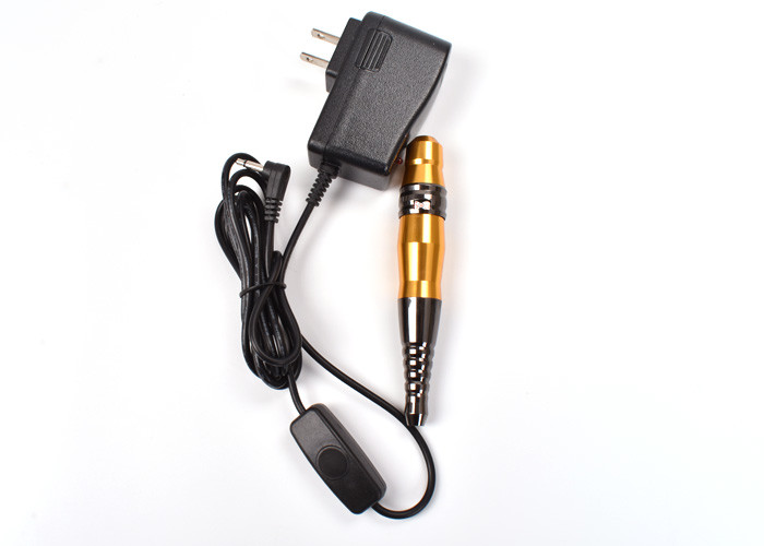 Golden Permanent Makeup Tattoo Gun for Eyebrow , Lips , Eyeliner MTS Microblading Tattoo Machine