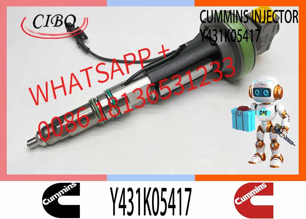 QSK19 Fuel Injector Assy Diesel Engine Fuel Injector Common Rail Fuel Injector Y431k05417 For CUMMINS K19 Engine