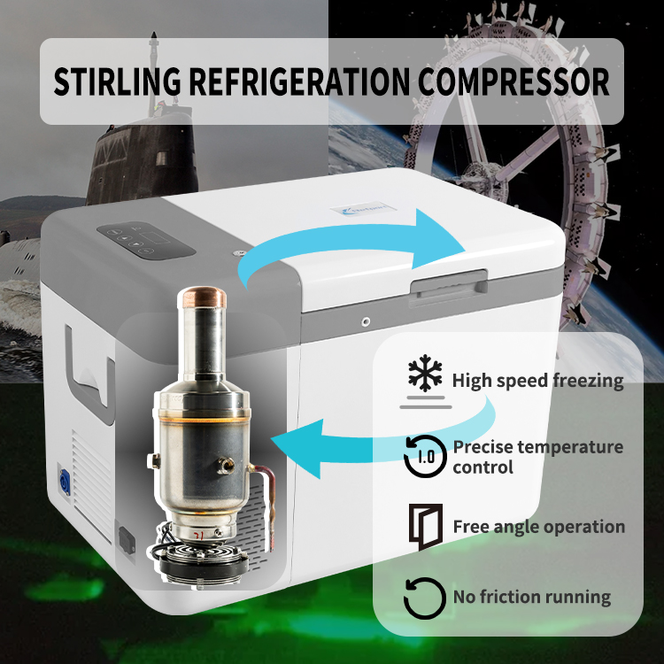 12V DC Hospital Vaccine Portable Freezer with Compressor and Precise Temperature Control