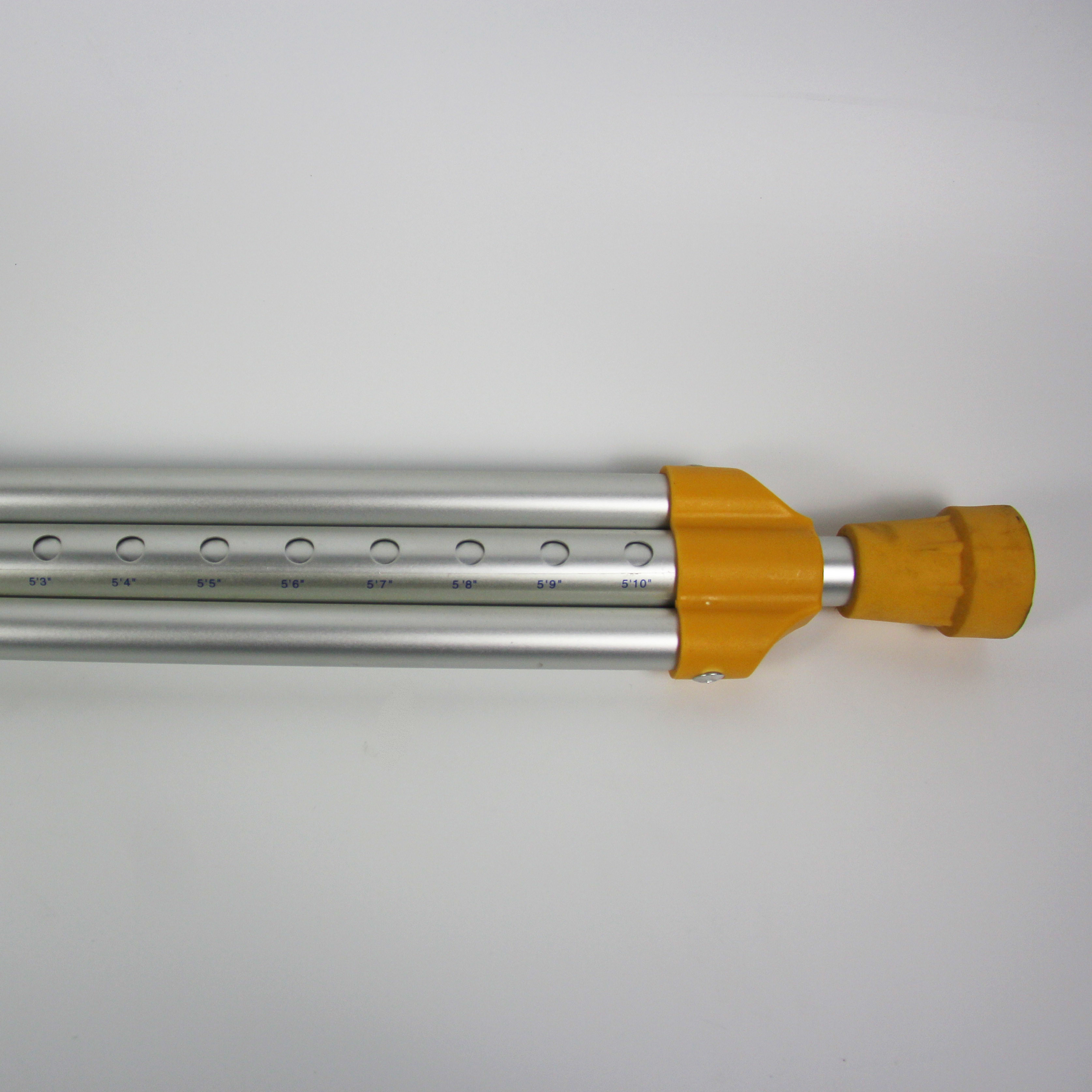 Multi Size Adjustable Aluminum Axillary Crutch Matte Finish