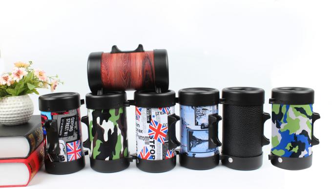 CH-M03 medium barrel with flashlight bluetooth speaker   bluetooth smart speaker Blue / Camouflage Green / Flag