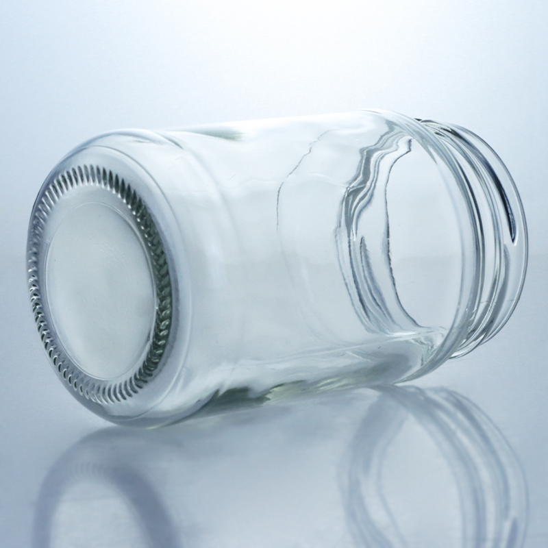Collar Material Glass 4oz 8oz 16oz Wide Mouth Jars for Jam Pickle Honey Storage