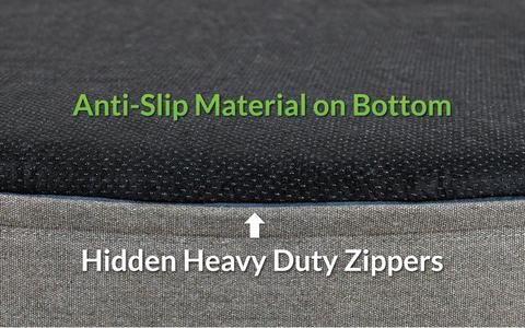 Luxury Sofa Round Memory Foam Bolster Dog Bed Comfortable Soft Washable Pet Bed