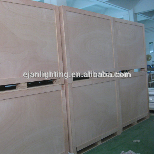 Wood Framed Bathroom Backlit Full Length Mirror With LED Concealed Light And Clock