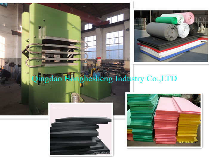 4 6 Layers Foam Rubber Sheets Vulcanizing Press EVA Mat Foaming Machine