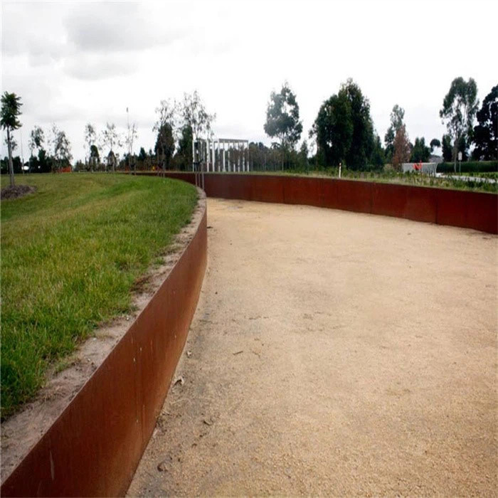 Natural Rusty Metal Garden Lawn Edging Corten Steel Decorative Landscape Border