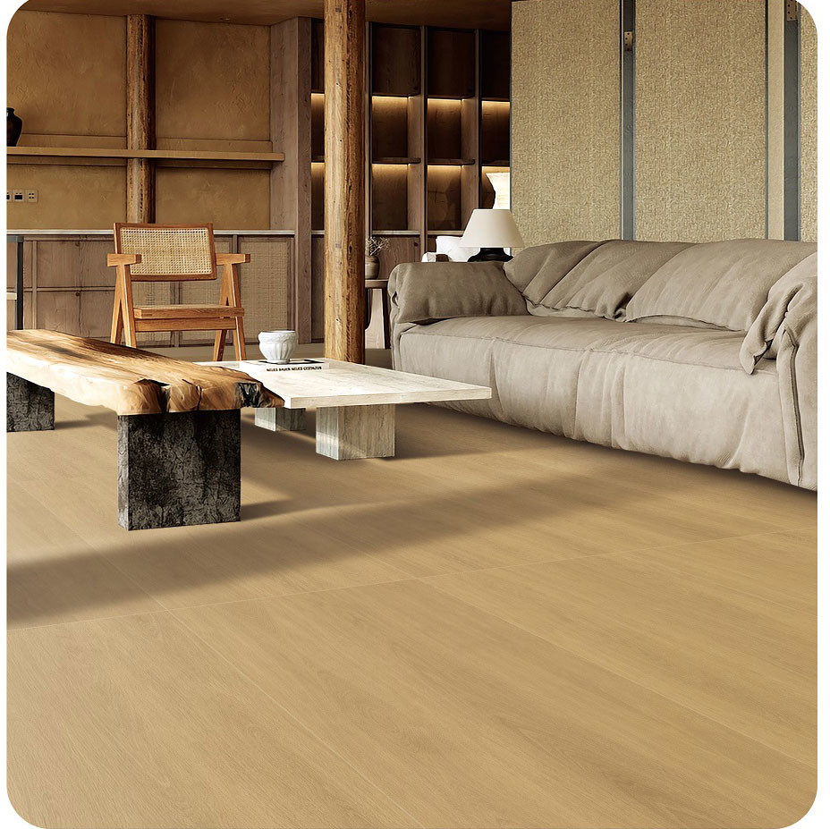 Light Brown 600x1200mm Background Tiles And Durable Indoor Floor Wood Look Porcelain Tile For Office