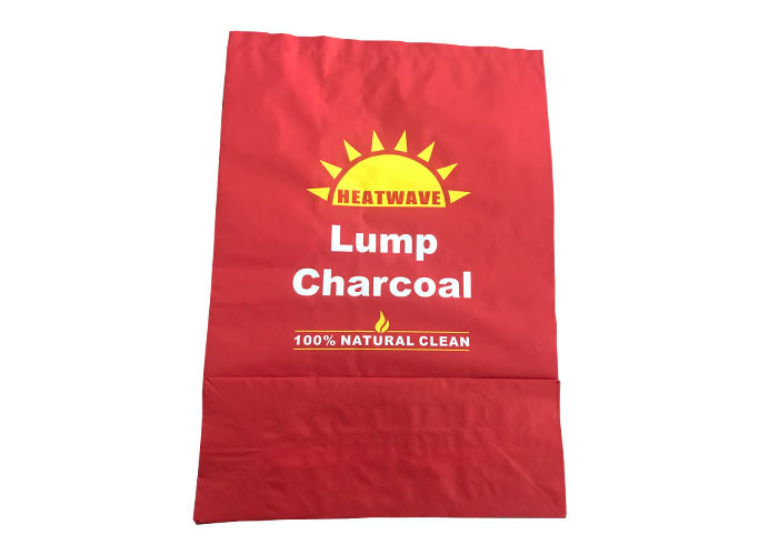 Customized Kraft Paper Bag For Firebrand BBQ Charcoal Hardwood Sawdust Briquette