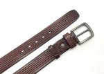 Men's Casual Leather Belt / 100% Soft Top Grain Genuine Leather Embossed Wavy