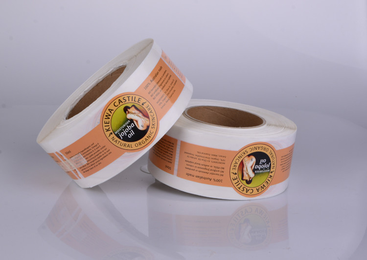 Customized waterproof clear self adhesive vinyl printed labels for shampoo packaging
