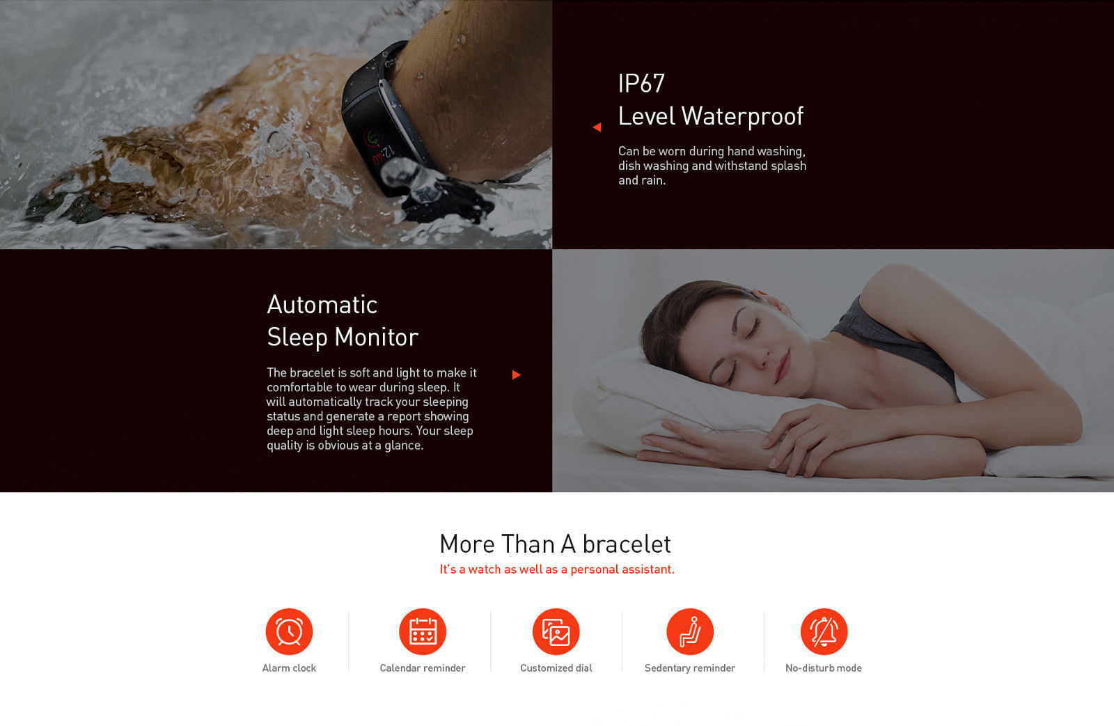 0.96 Inch TFT Color Screen Bluetooth Smart Bracelet