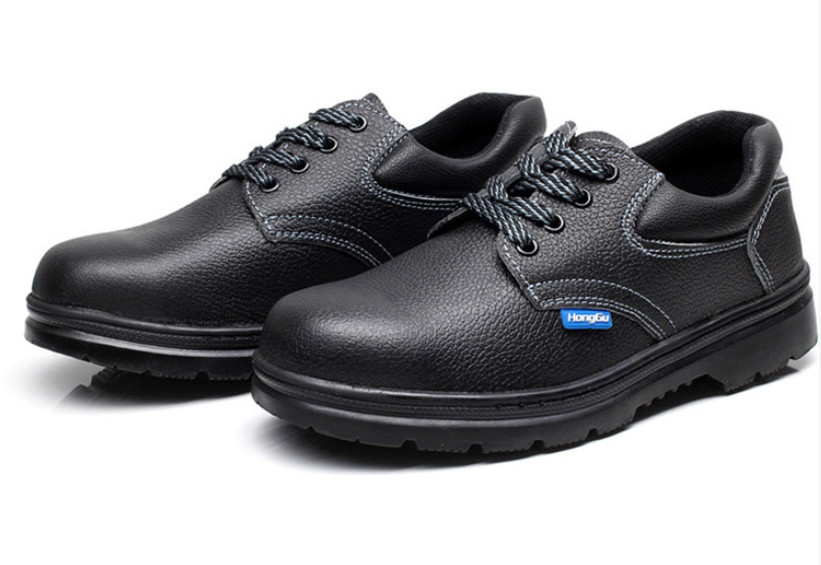 European Standard Genuine Leather Waterproof Men Industrial Steel Toe Work And Construction Work Safety Shoes