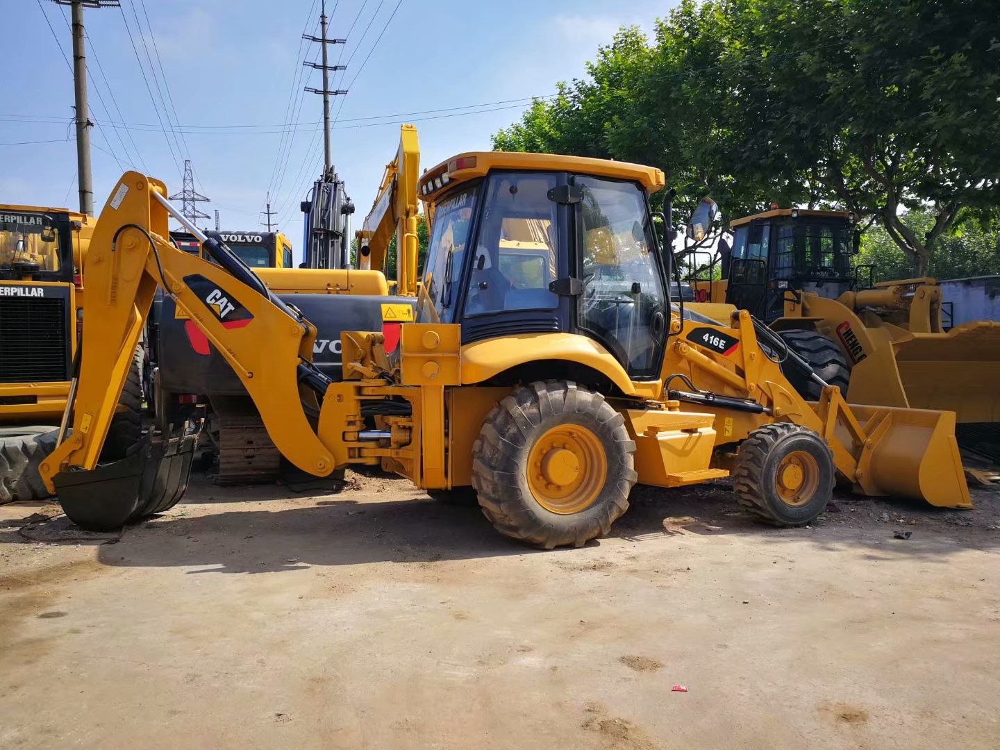 Original Japan Used Caterpillar 416E Backhoe Loader Hot Sale/Used CAT 416E Backhoe Loader With Cheap Price