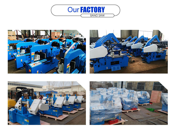 Horizontal Steel Band Saw Industrial Iron Metal Cutting Band Sawing Machine Automatic