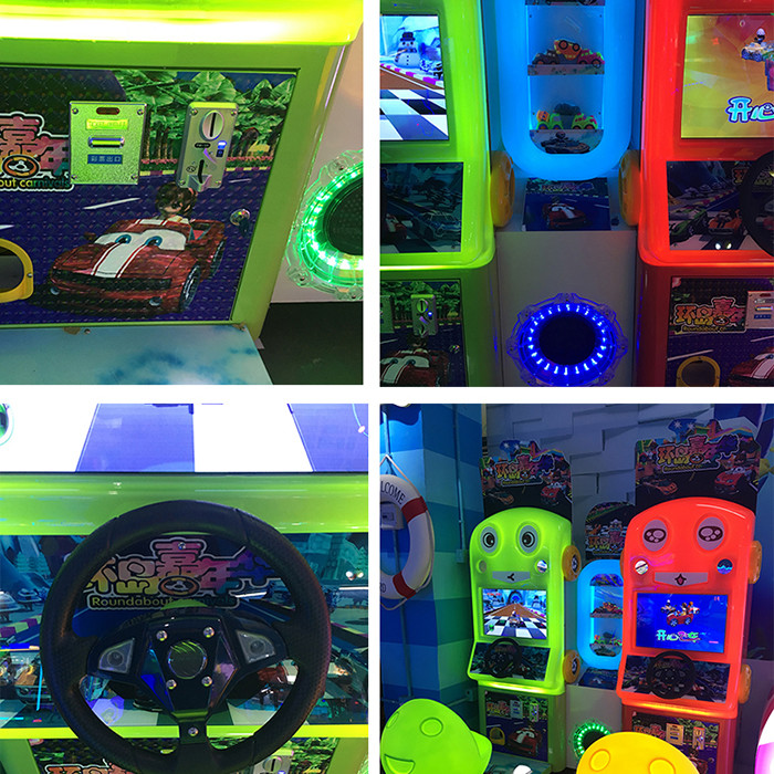 Interesting Coin Operated Racing Game Machine English Version Car For Game Center