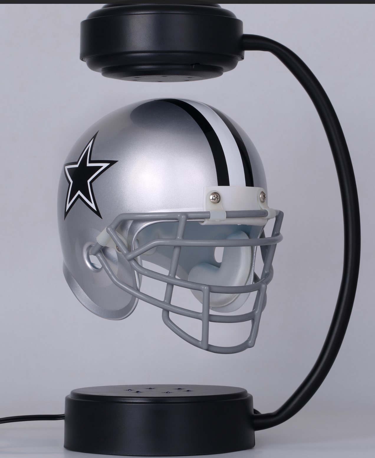 new magnetic levitation floating NFL Hover Helmet levitating hover helmet display stands