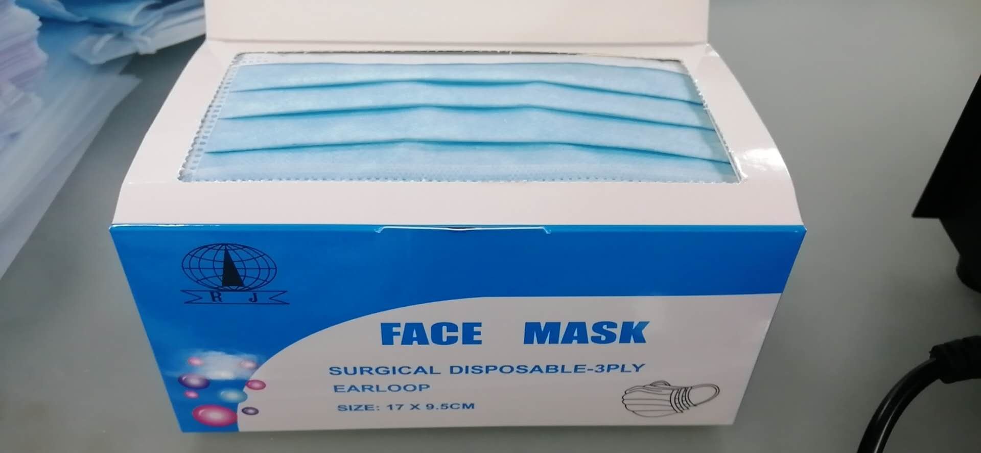 High quality BFE 95% 99% EN14683:2019 3-Ply Disposable surgical laboratory face mask TYPE I/II