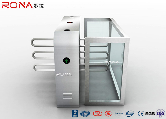 Metal Wings Waist High Turnstile Assured Barrier 304 Stainless Steel Material