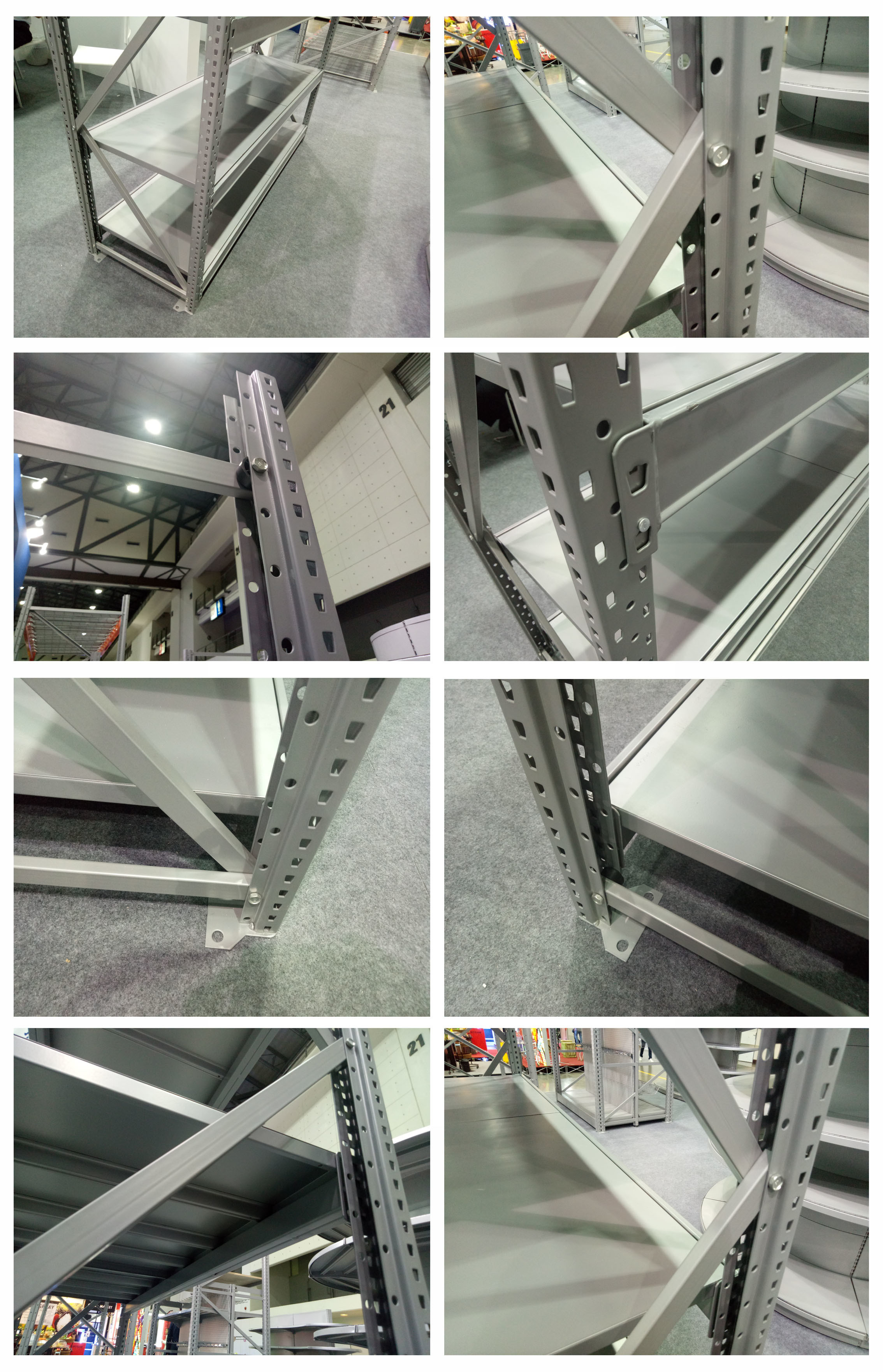 Corrosion Protection Storage Steel Shelves , Industrial Free Standing Shelving
