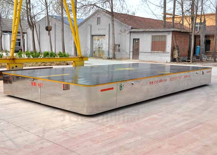 Trackless Handling Vehicle Steerable Transfer Trolley For Open Die Shultting In Factory