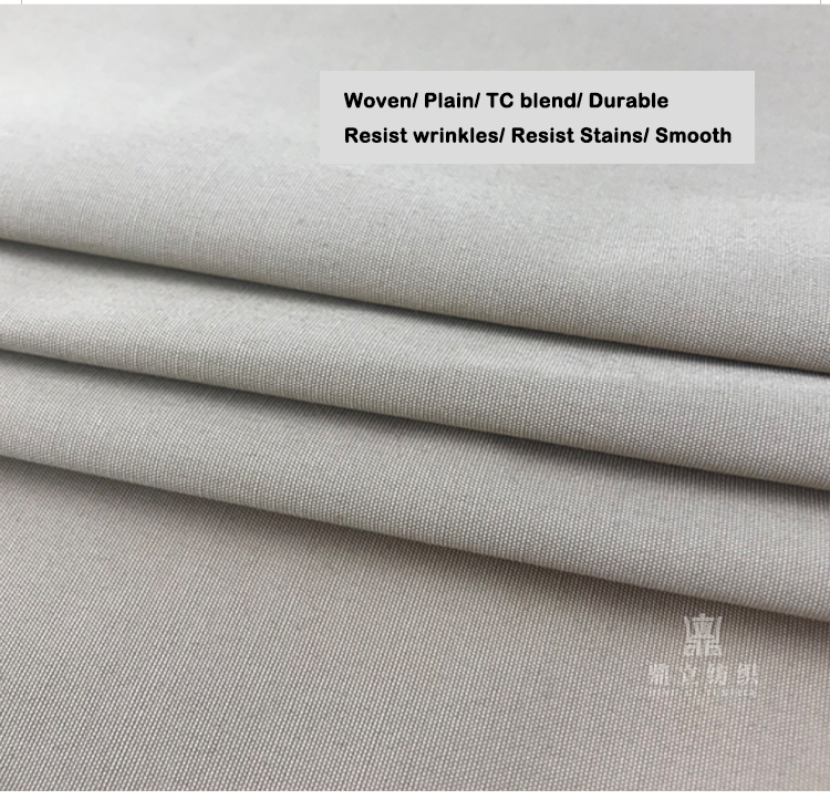 Windbreaker Polyester Cotton Blend Fabric 195gsm