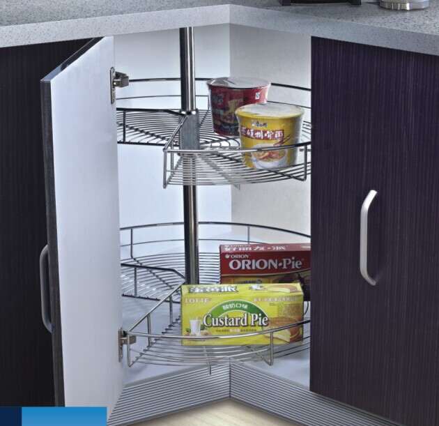 B024 Kitchen basket corner units:270°Revolve Basket (Strength style)