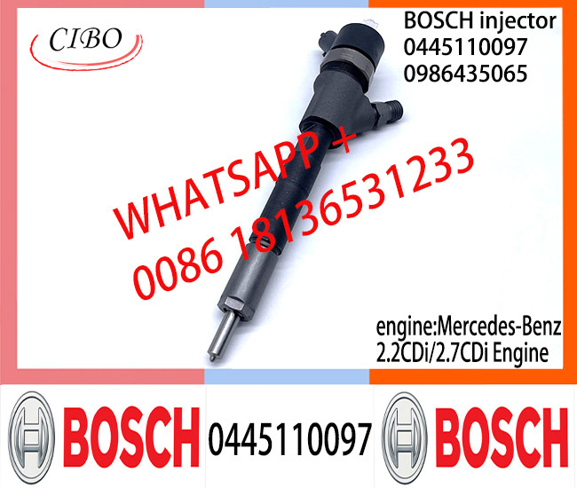 BOSCH injetor Common Rail Injector 0445110095 0445110096 0445110097 0445110098 for Mercedes-Benz 2.2CDi/2.7CDi