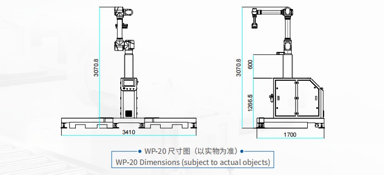 Robot Integration With Chinese Robot Arm WP-20 Palletizing Robot