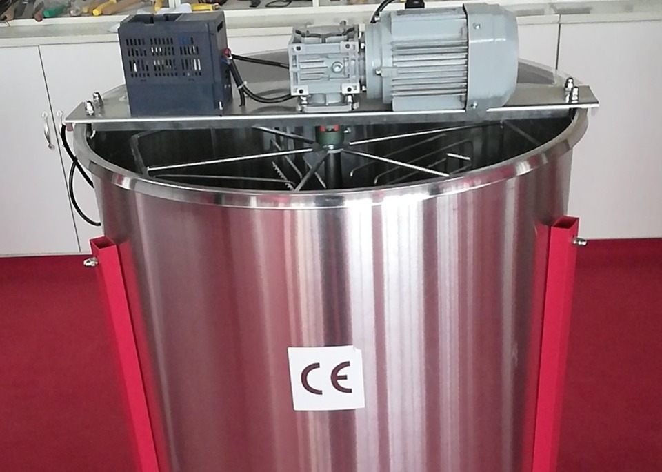 6 frames electrical honey extractor with horizontal motor Stainless Steel Honey Extractor