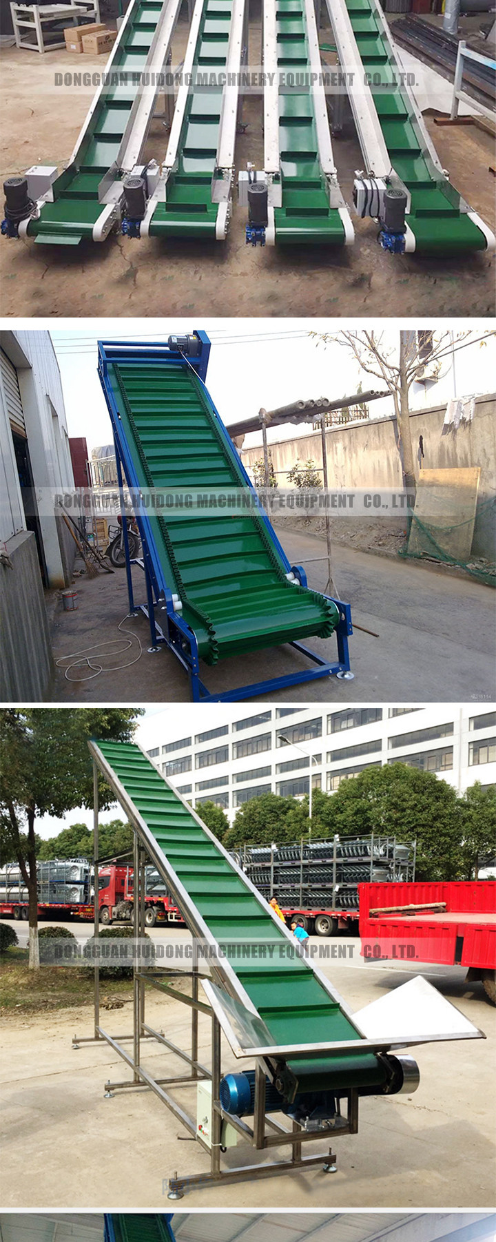 Sidewall Food Grade Rubber Conveyor Belt With 400 - 2600mm Belt Width