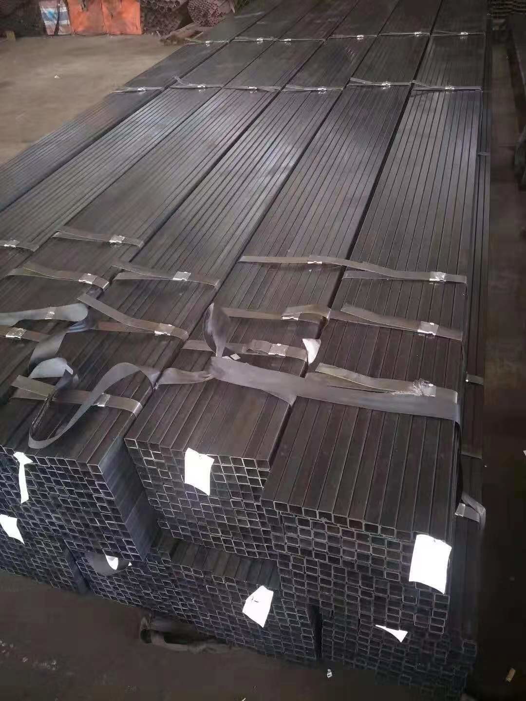 Hollow Section Black Welded Steel Pipe Square Shape 6mm - 76mm Diameter