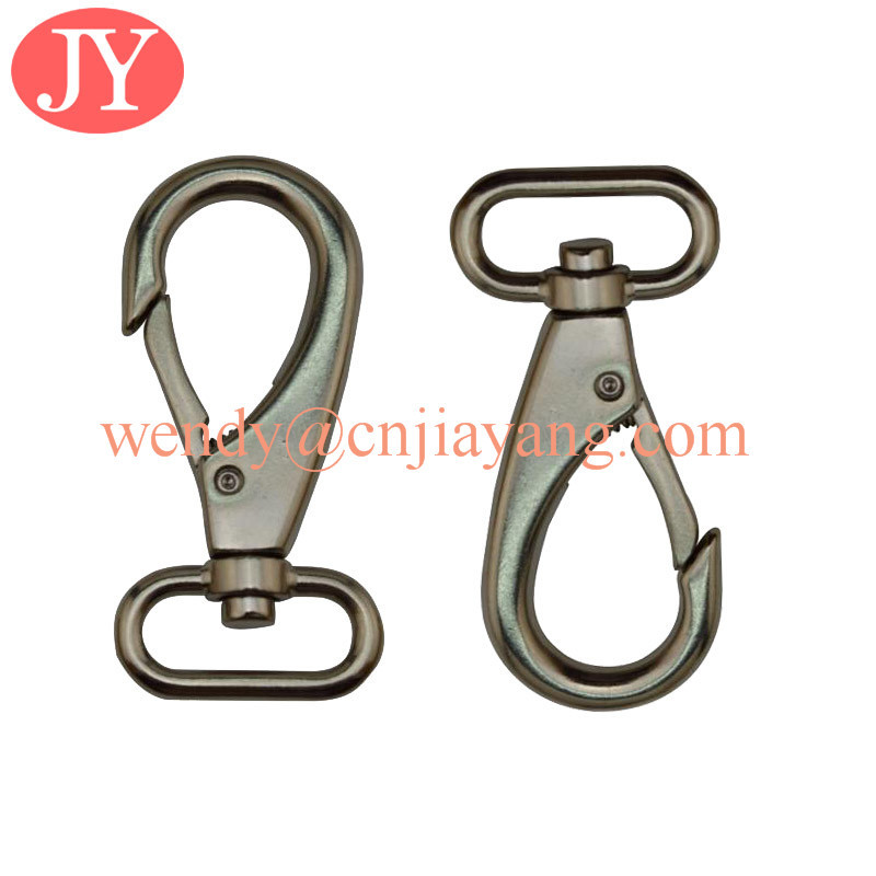 jiayang zinc alloy one inch matte black color snap hook for handbags