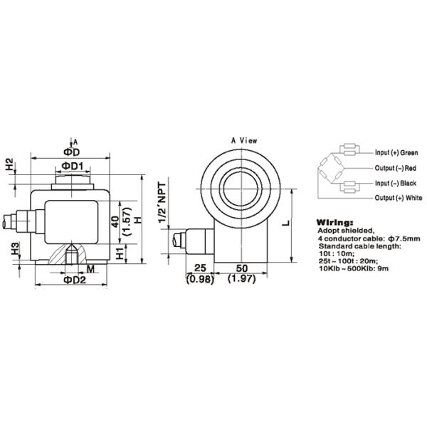 Multi Column Type Load Cell CR-01 / Canister Load Cell Compression Weighing