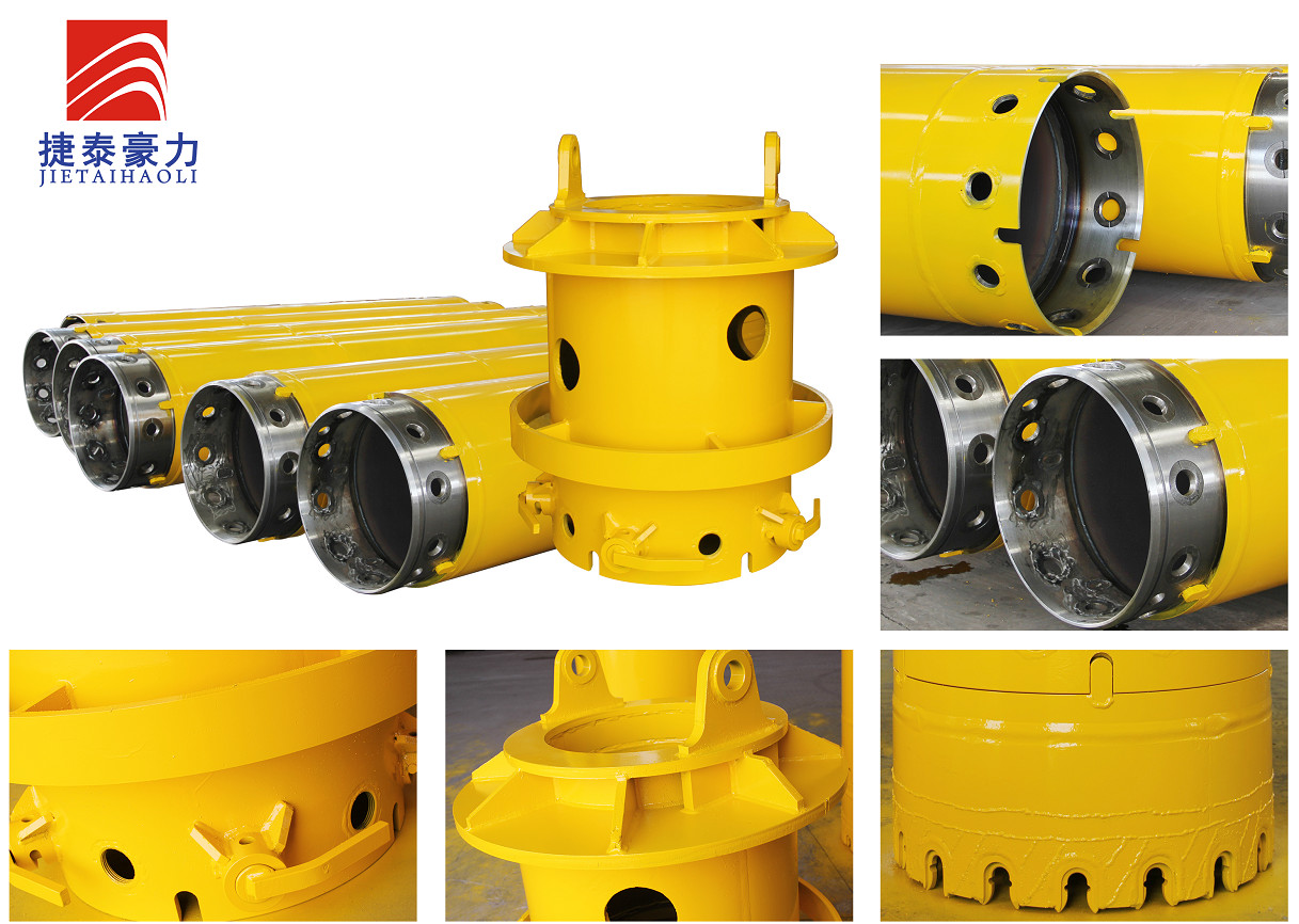 Bauer Seamless Steel Coupling Piling Casing Series Double Wall Casing Joint For Construction Machine
