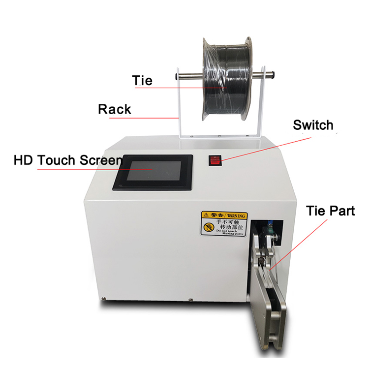 Power Line Bundling Simplified 800*450*1000MM Semi-automatic Wire Ligation Equipment