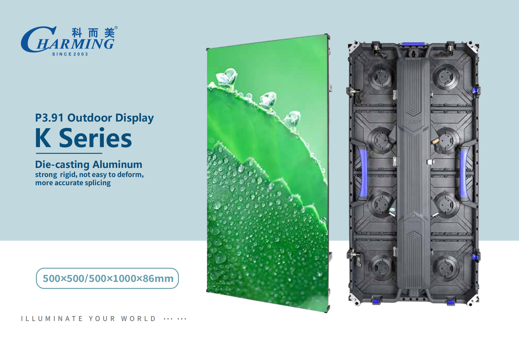 High Performance Product LED Screen Display Outdoor Rental Display Adveresting Display SMD1921 500*1000MM