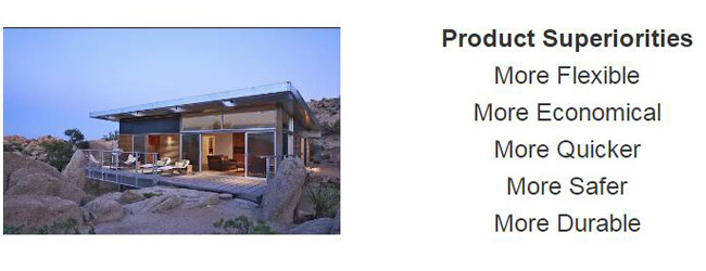 Easy Installation Light Steel House Prefabricated Villa With Good Decoration Light Steel Structure Prefab House
