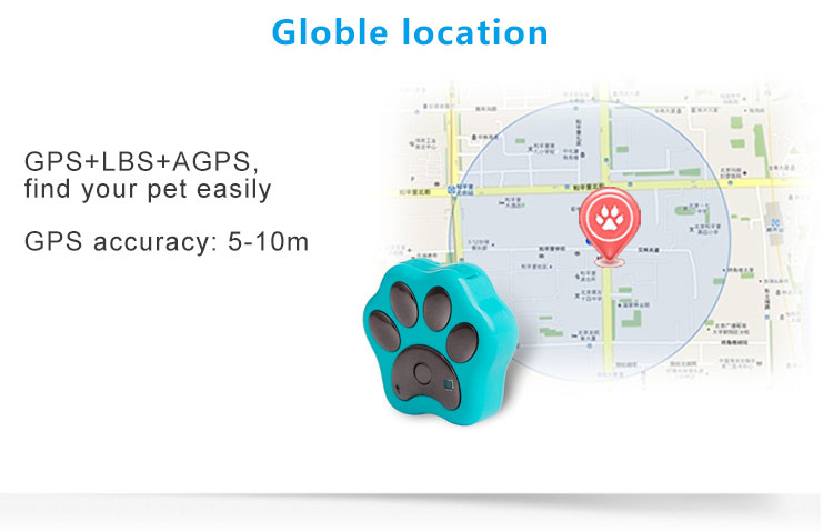 Rf-v32 Waterproof mini gps pet tracker for cat dog
