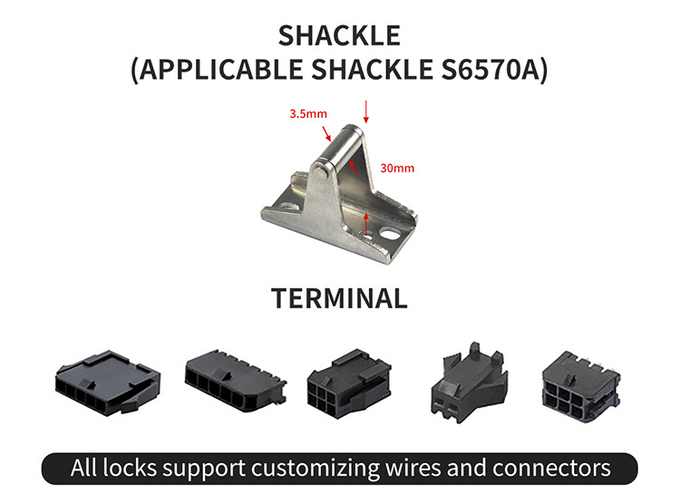 Concealed Remote Electrical Cabinet Locks 12V Solenoid Electric Scooter Lock